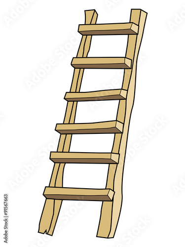 wooden ladder