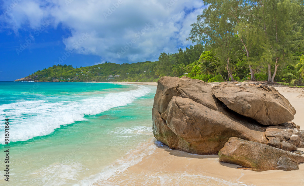 Anse Intendance - Beautiful beach on island Mahé in Seychelles Anse Intendance - Beautiful beach on island Mahé in Seychelles