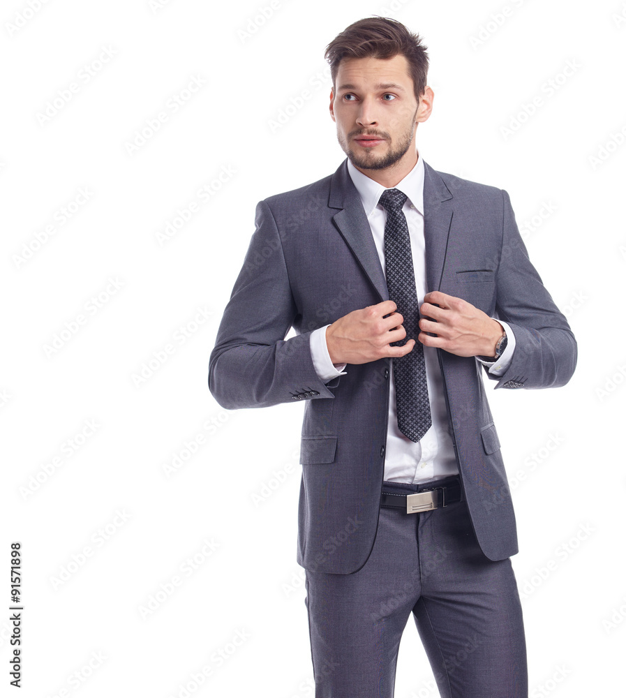 business, people and office concept - businessman in suit business, people and office concept - businessman in suit