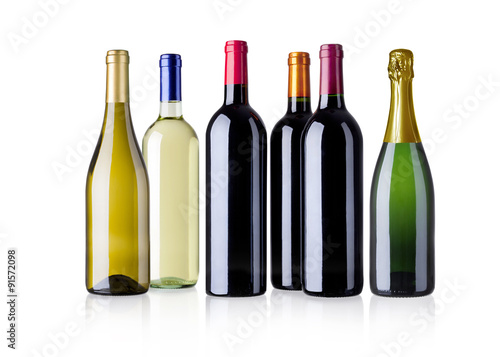 diverse Weinflaschen