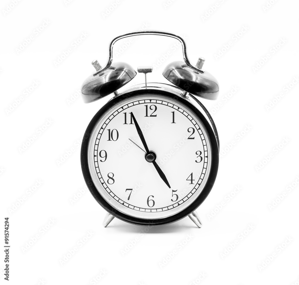 Alarm clock on white background Alarm clock on white background