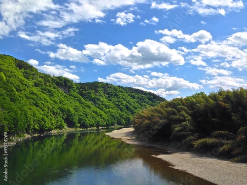 Nakagawa river in Japan