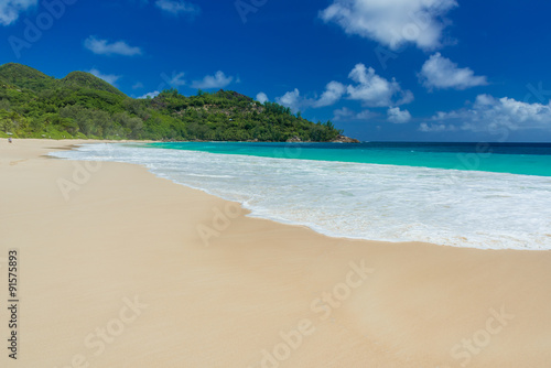 Fototapeta Naklejka Na Ścianę i Meble -  Anse Intendance - Beautiful beach on island Mahé in Seychelles