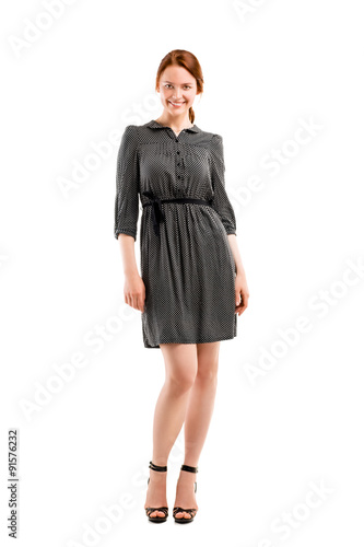 Full length portrait of a confident young female