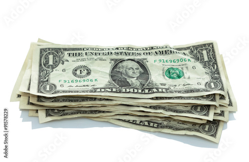 Quadro su tela small stack of dollar bills