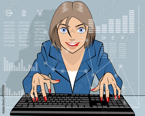 Broker trading on the stock