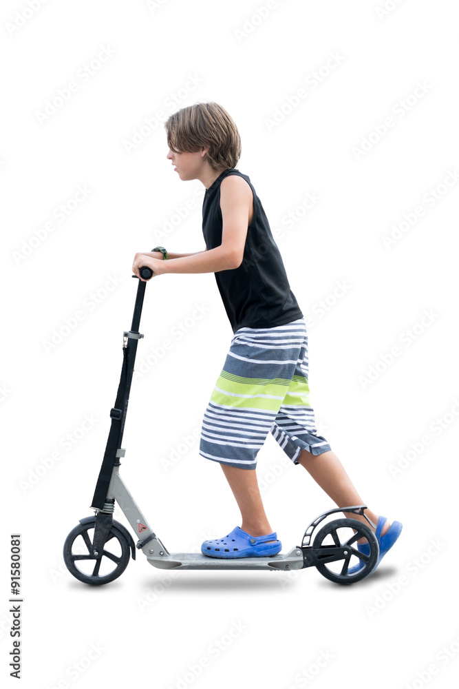 Boy on scooter - Ragazzo col monopattino Boy on scooter - Ragazzo col monopattino