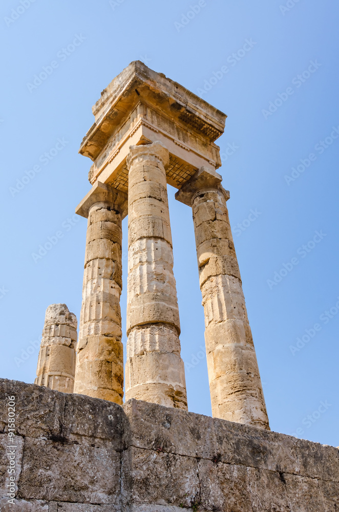Majestic Apollo ruins on Rhodes