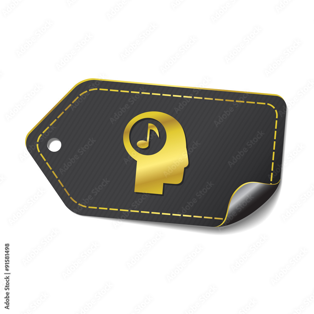 Music Notes golden Vector Icon Design Music Notes golden Vector Icon Design