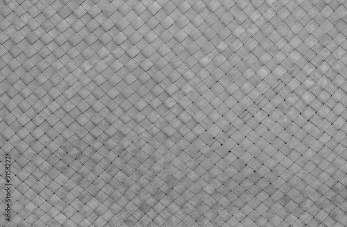 Tableau sur toile Closeup wood weave bag texture background