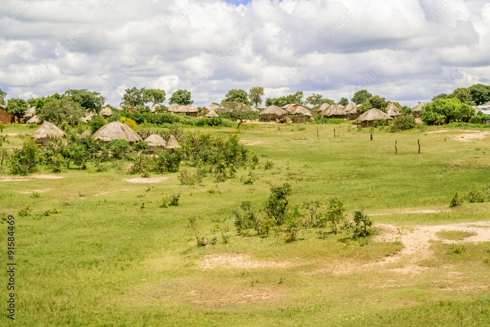 Rural landscape in Zambia