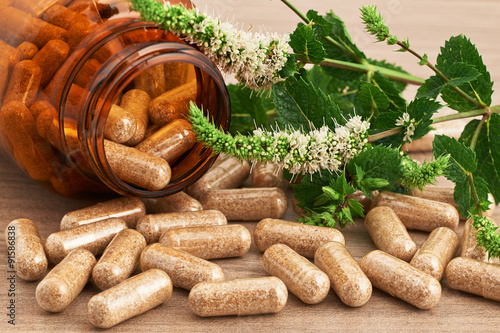herbal medicinal in capsules