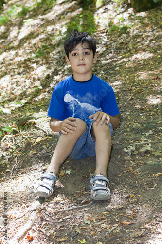 Young Boy Portrait in the forest