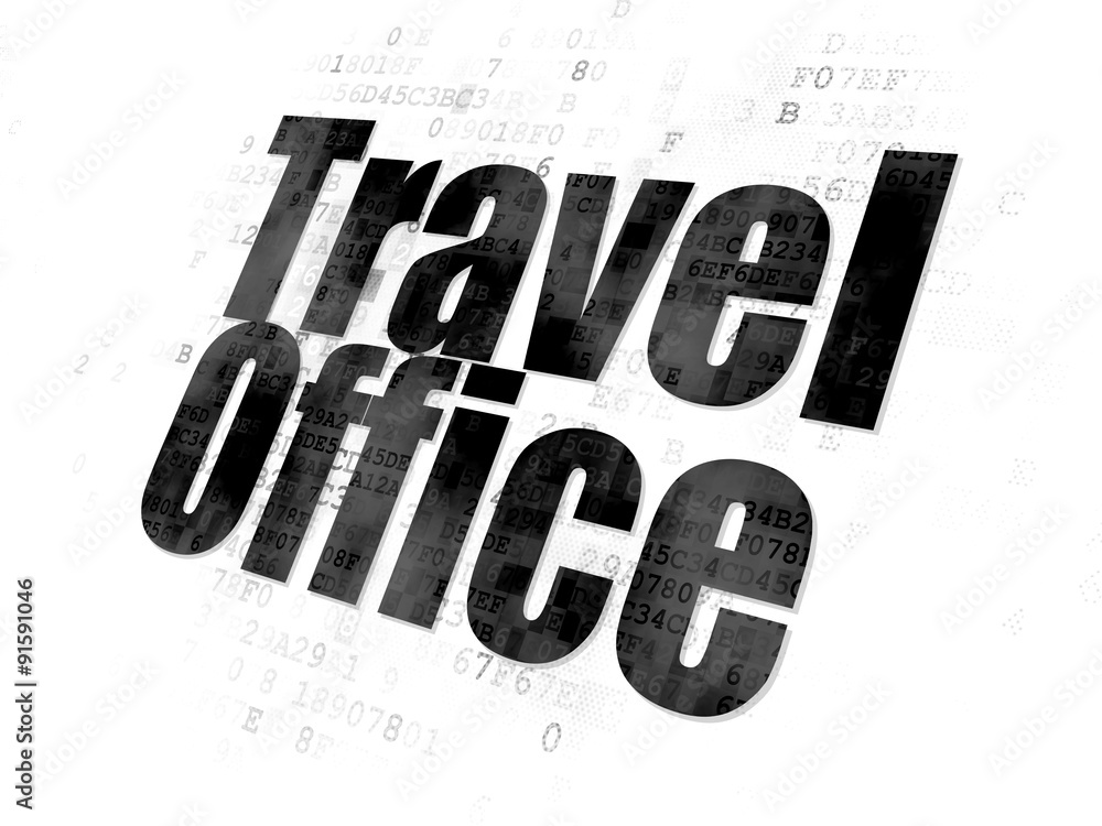 Travel concept: Travel Office on Digital background Travel concept: Travel Office on Digital background