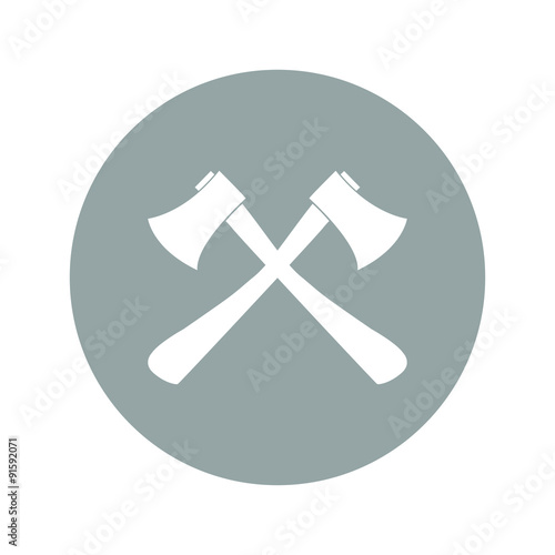 The ax icon. Axe symbol.