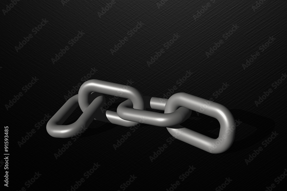Obraz premium chain on a black background