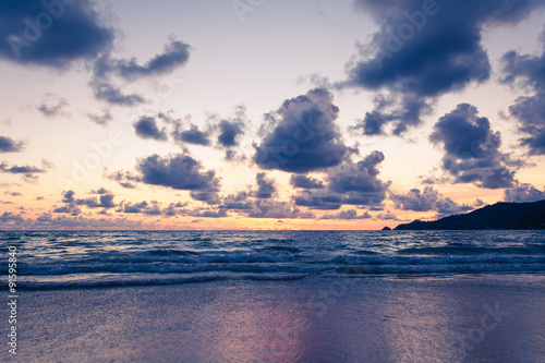 Beautiful twilight over the sea © topntp