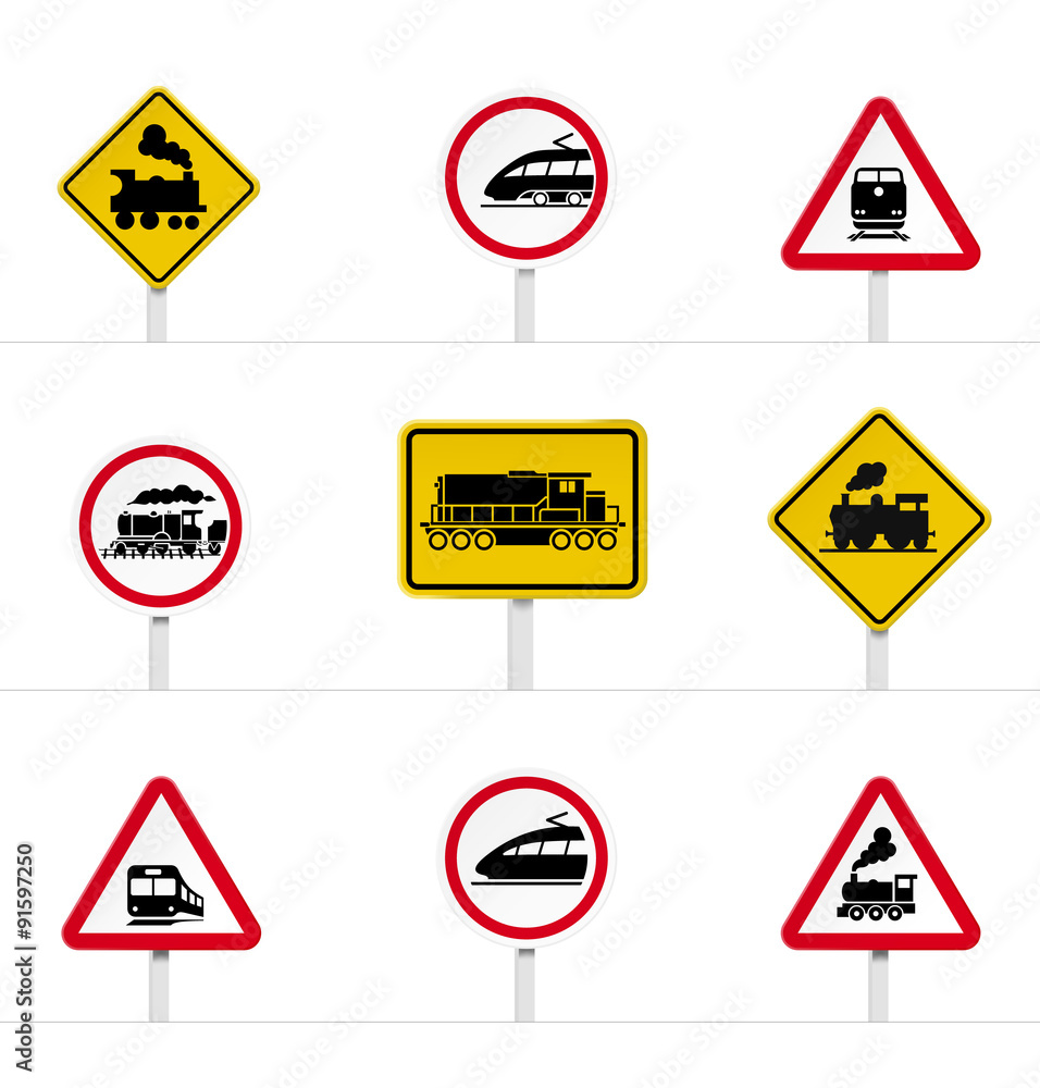 Train icon on white background. Vector elements Train icon on white background. Vector elements