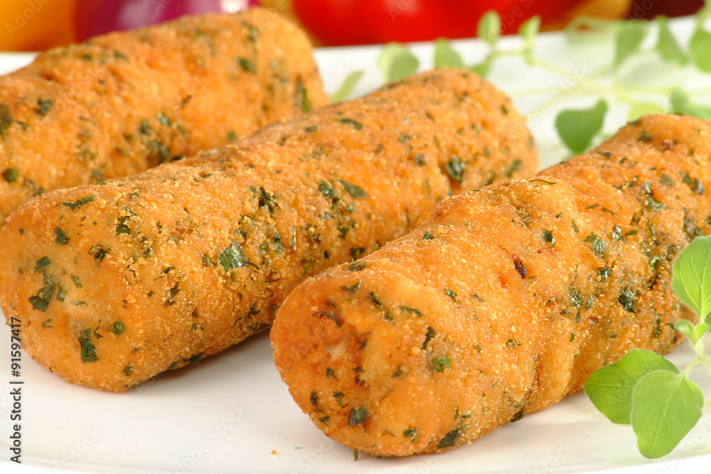 rolls with roasted meat and breaded with spices rolls with roasted meat and breaded with spices