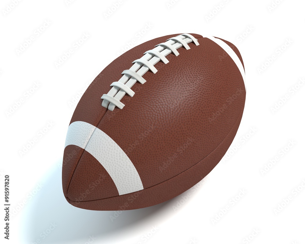 3d illustration of a football 3d illustration of a football