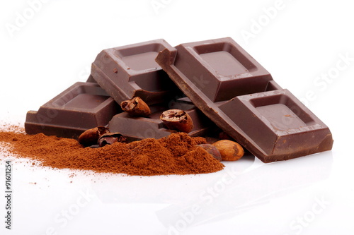 Cioccolato e cacao in polvere