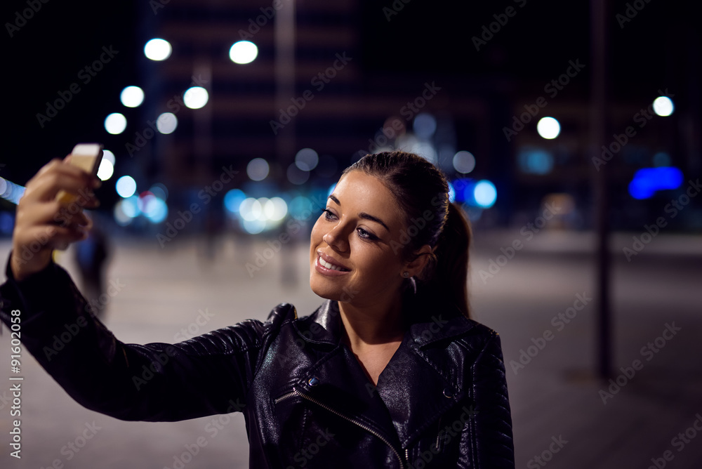 Naklejka premium It's time for selfie!