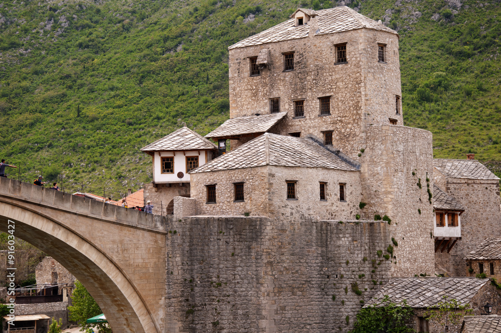 Mostar in Bosnia and Herzegovina is the most important city in the Herzegovina region. The Old Bridge is one of the city's most recognizable landmarks.
Mostar in Bosnia and Herzegovina is the most important city in the Herzegovina region. The Old Bridge is one of the city's most recognizable landmarks.