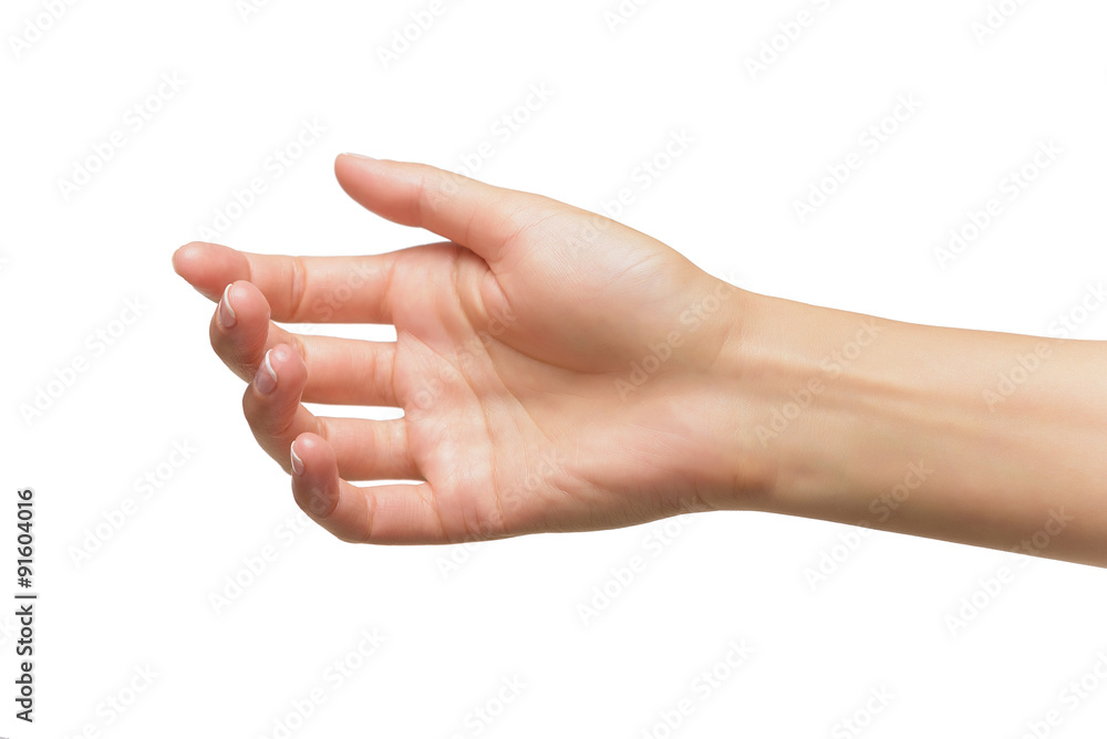Woman open hand