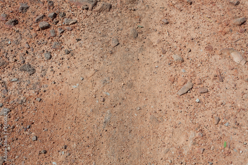 Red dirt (soil) background or texture