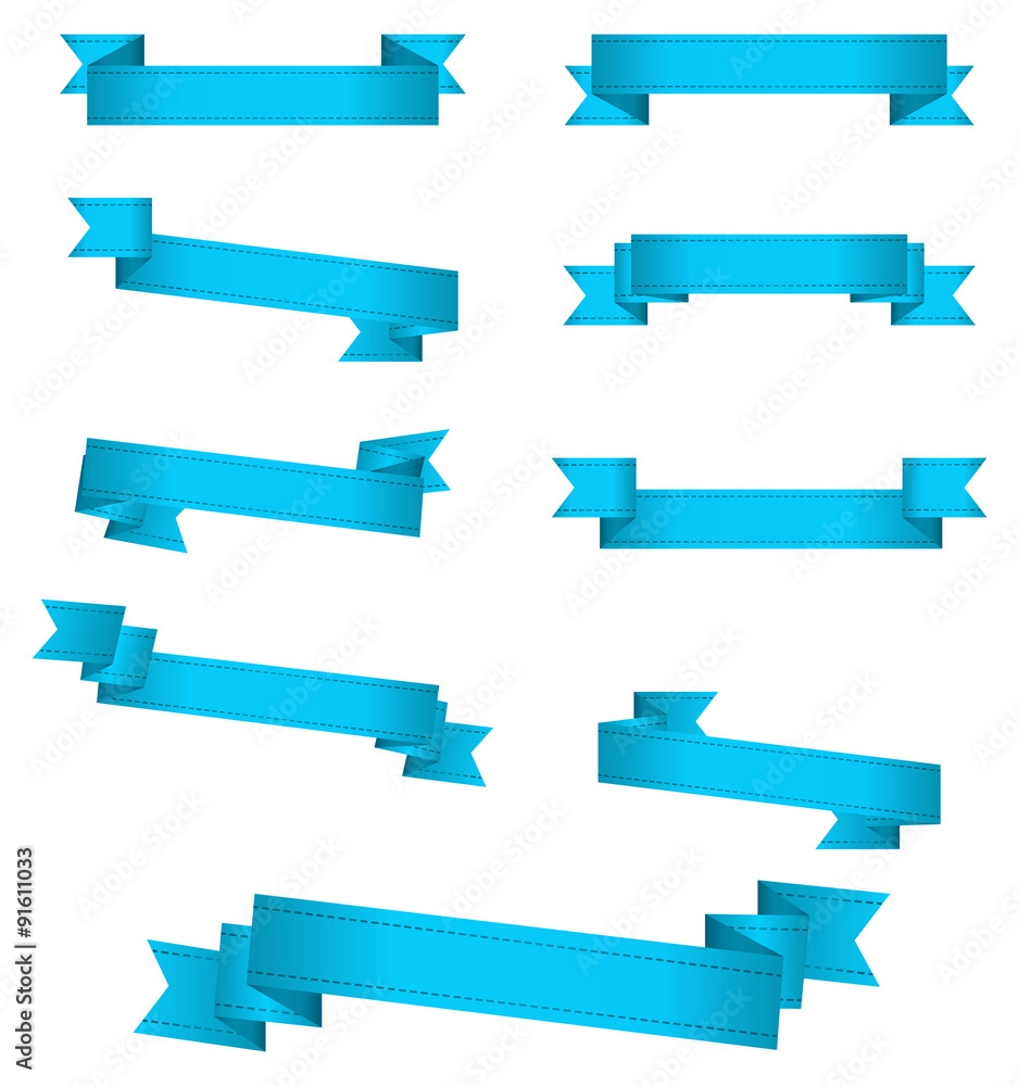 blue banner ribbons