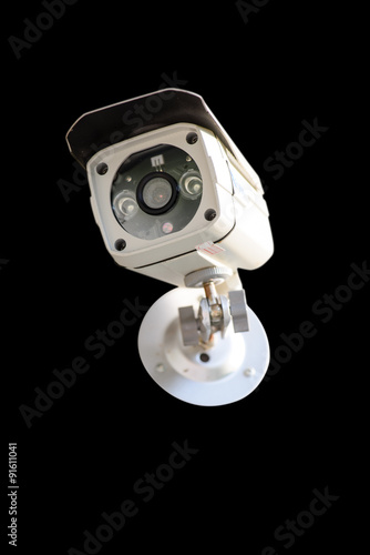 Security Camera isolate on black background