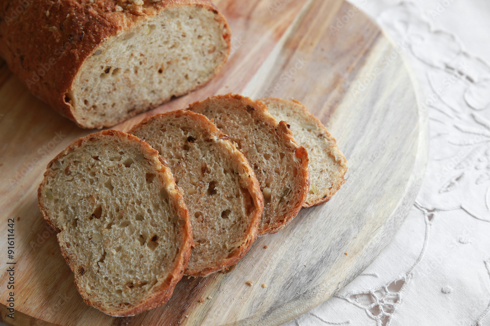 Sliced sourdough bread Sliced sourdough bread