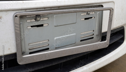 License plate was lost because flash flood