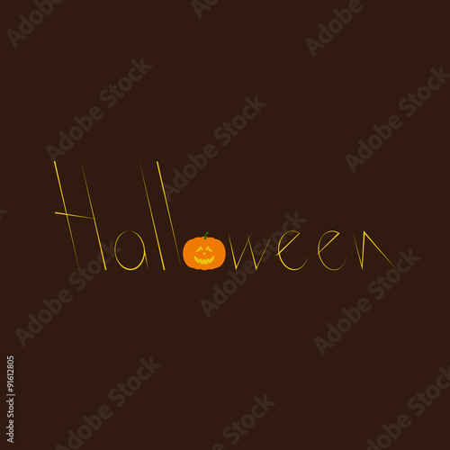 Halloween lettering