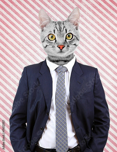 Portrait Of Man With Animal...