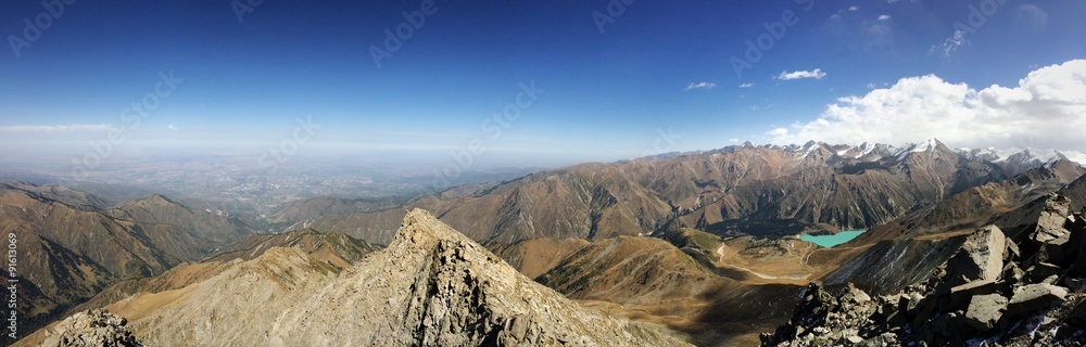 Mountain lake in Kazakhstan