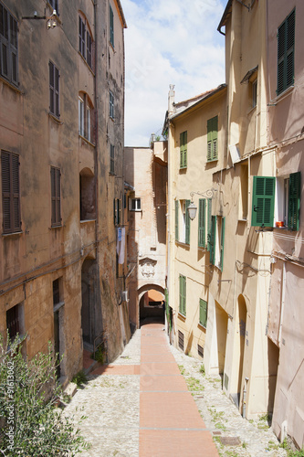 ITALY EMPIRE - JULY 14, 2014: View of the street in the historic © Tseytlin