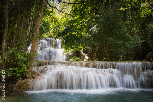 limestone waterfalls, Huay mae khamin