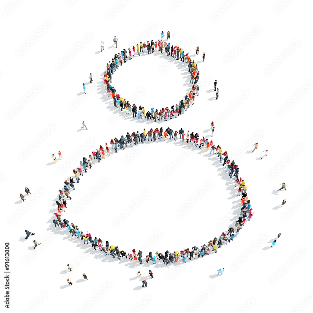 people shape man cartoon crowd people shape man cartoon crowd