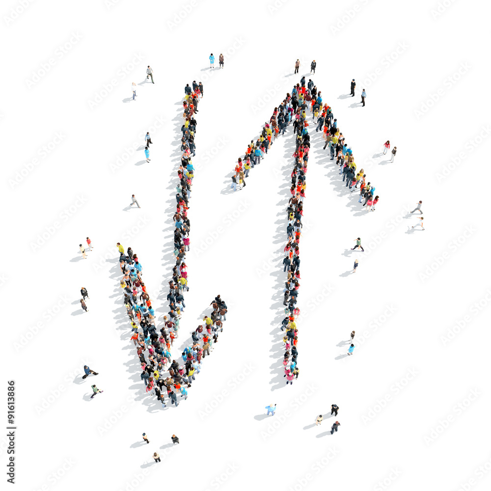 people shape arrow cartoon people shape arrow cartoon