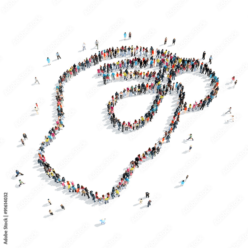 people shape hand cartoon people shape hand cartoon