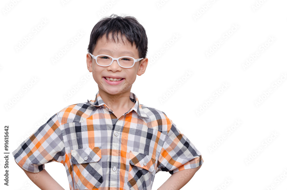 portrait of a young smiling boy on the white background portrait of a young smiling boy on the white background