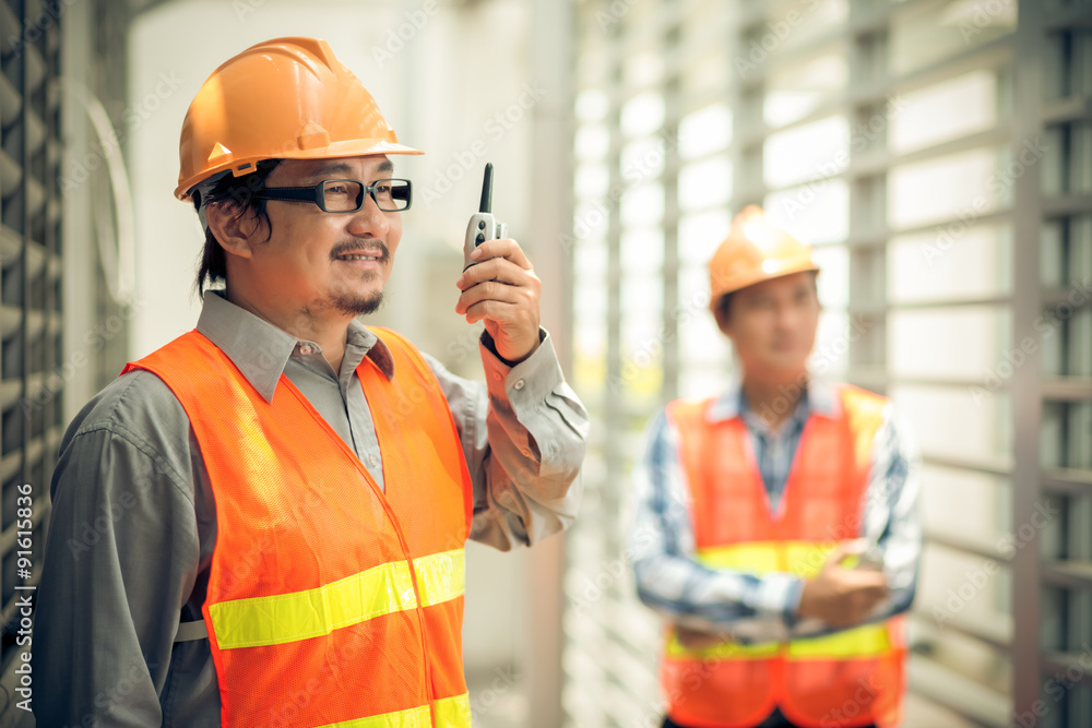 Using portable radio transmitter Using portable radio transmitter