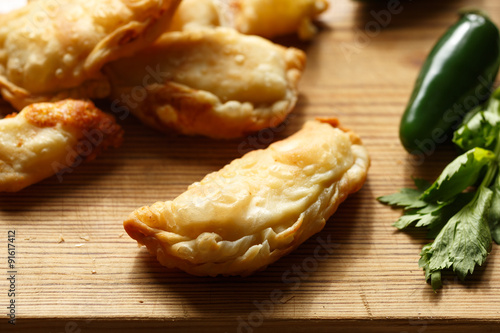 Phyllo cheese patties photo