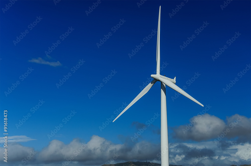 Fototapeta premium Wind energy turbine, Ecology