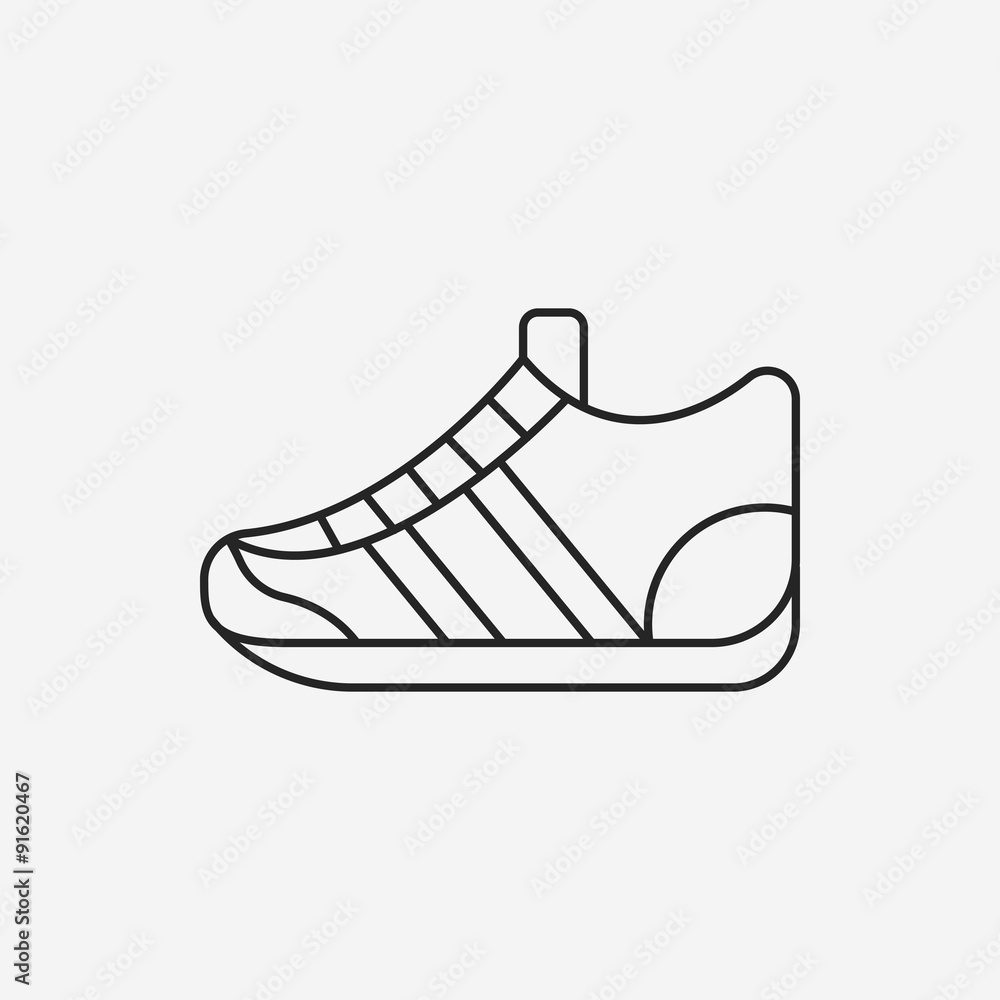 sneaker line icon