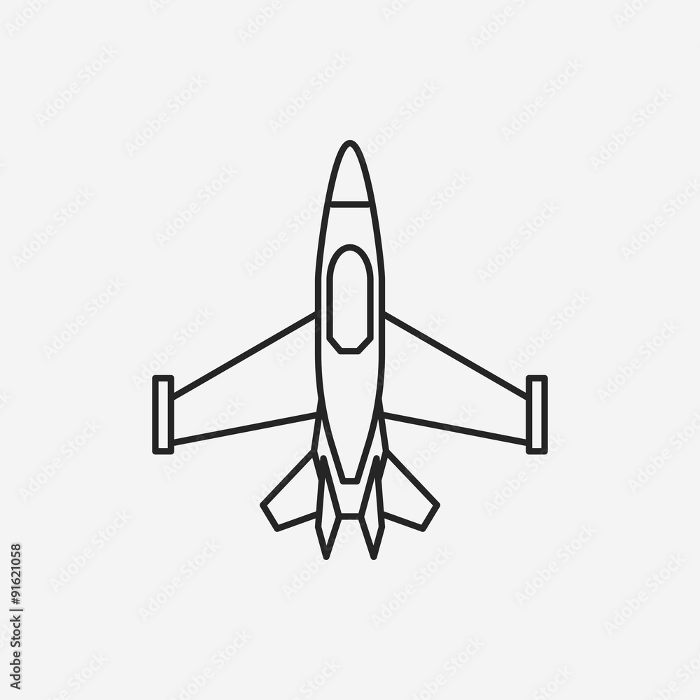 Spaceship line icon Spaceship line icon