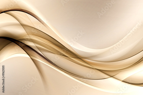 brown gold waves © SidorArt