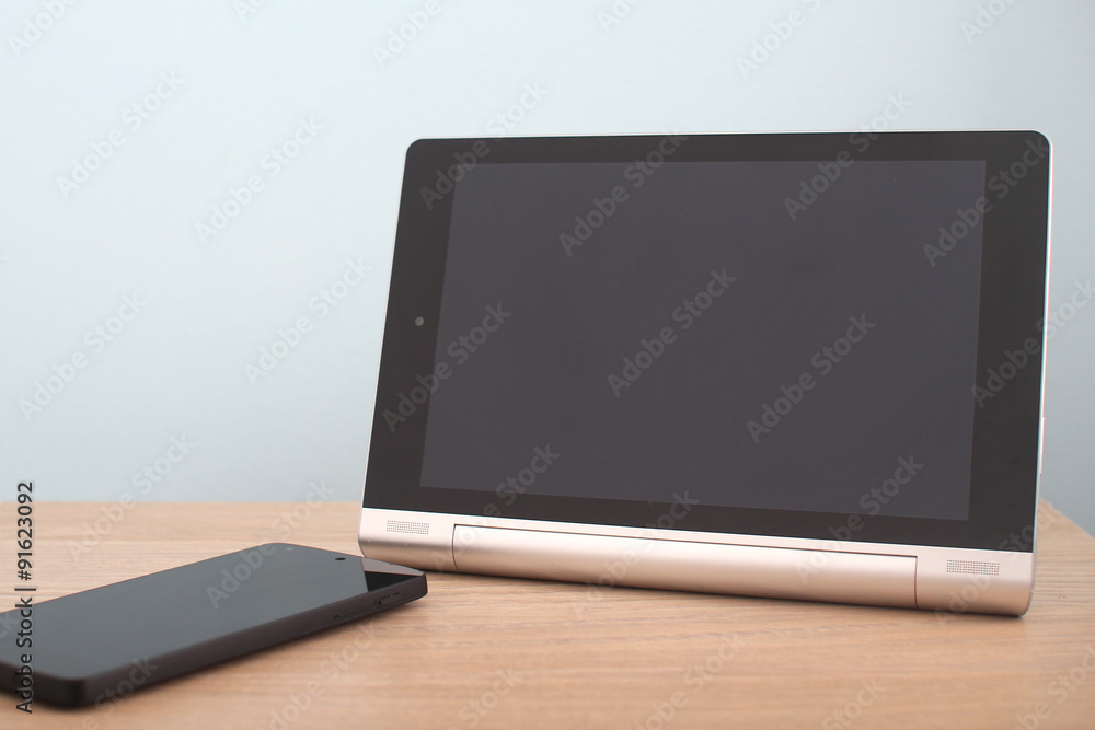 Blank tablet and phone Blank tablet and phone