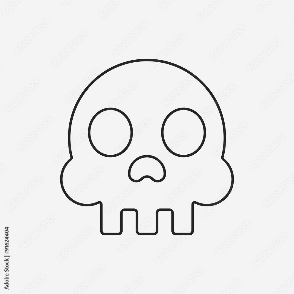 Skeleton line icon